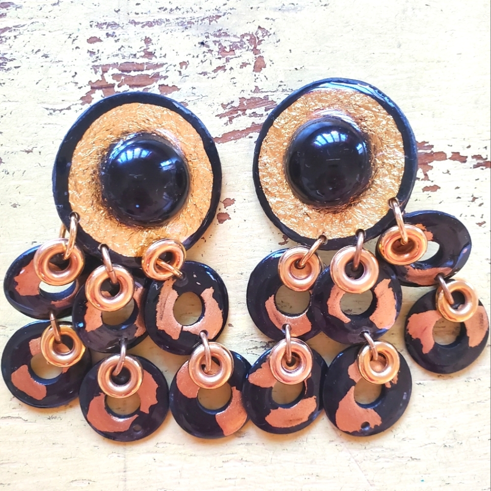 Vintage 80's Clip On Earrings
